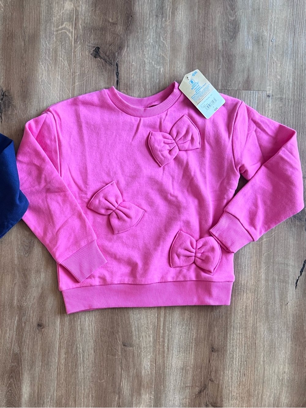 NWT Okie Dokie Girls Size 5 Bow Sweatshirt - Pink